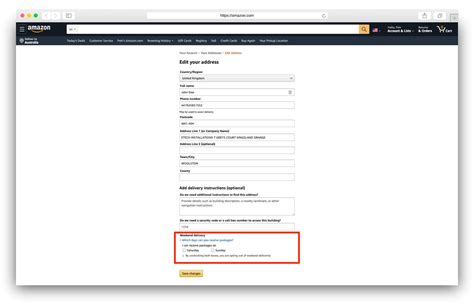 postal address for amazon uk.